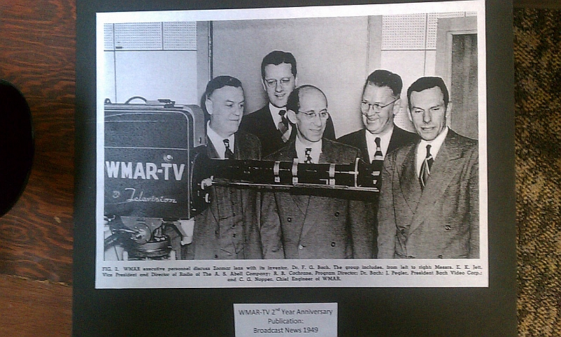WMAR-TV's Zoomar lens mounted on a television camera.